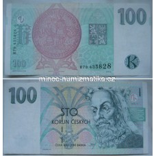 100 Korun 1997 serie H - Bankovka - 100 Kč stav 1/1